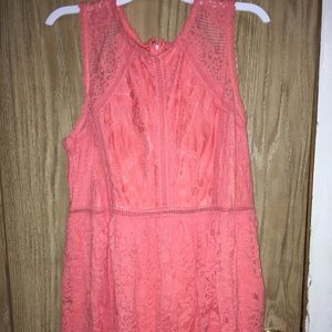 Pink/Coral Sleeveless Dress